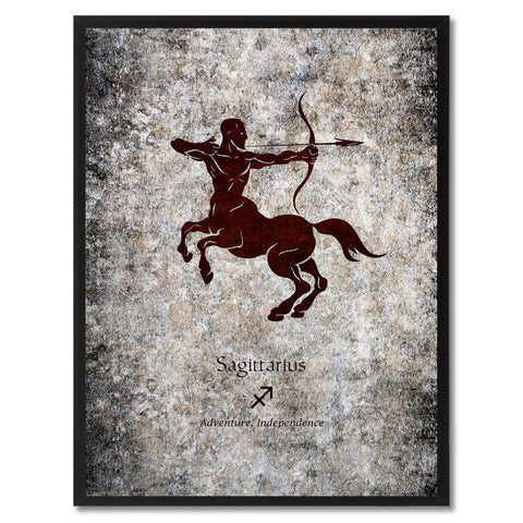 Zodiac Sagittarius Horoscope Astrology Canvas Print, Picture Frame Home Decor Wall Art Gift