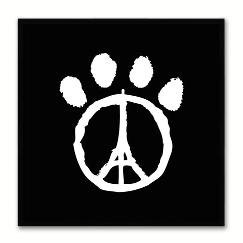 Paw Paris Social Media Icon Canvas Print Picture Frame Wall Art Home Decor