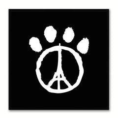 Paw Paris Social Media Icon Canvas Print Picture Frame Wall Art Home Decor
