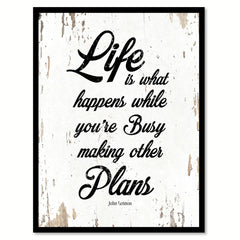 Life Is What Happens John Lennon Quote Saying Home Decor Wall Art Gift Ideas 111806