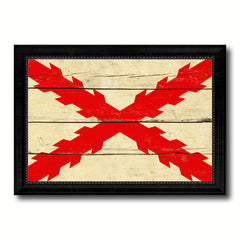 Spanish Ensign Spain Royal War Military Flag Vintage Canvas Print with Black Picture Frame Home Decor Wall Art Decoration Gift Ideas