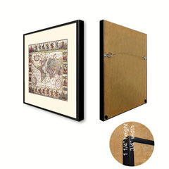 Geographic Vintage Antique Map Wall Art Home Decor Gift Ideas Canvas Print Custom Picture Frame