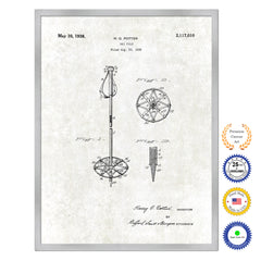 1938 Ski Old Patent Art Print on Canvas Custom Framed Vintage Home Decor Wall Decoration Great for Gifts