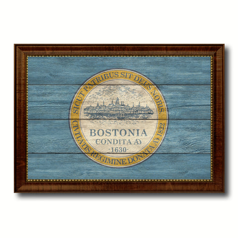 Buffalo City New York State Texture Flag Canvas Print Black Picture Frame