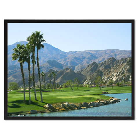 Dubai Creek Golf Course Photo Canvas Print Pictures Frames Home Décor Wall Art Gifts
