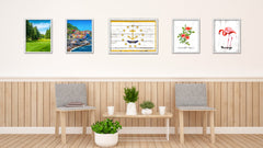 Rhode Island State Flag Shabby Chic Gifts Home Decor Wall Art Canvas Print, White Wash Wood Frame