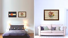 Illnoise Texture Flag Canvas Print, Picture Frame Gift Ideas Home Décor Wall Art Decoration