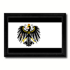 Kingdom of Prussia Germany Historical Flag Canvas Print Black Picture Frame Gifts Home Decor Wall Art