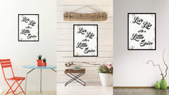 Live Life With A Little Spice Quote Saying Gift Ideas Home Decor Wall Art 111570