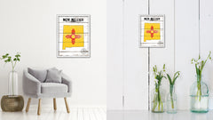 New Mexico Flag Gifts Home Decor Wall Art Canvas Print with Custom Picture Frame