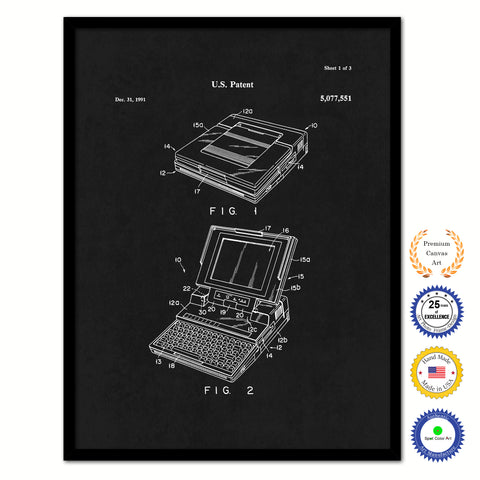 1989 Display panel open closed detection mechanism Old Patent Art Print on Canvas Custom Framed Vintage Home Decor Wall Decoration Great for Gifts