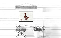 Goose Meat Cuts Butchers Chart Canvas Print Picture Frame Home Decor Wall Art Gifts