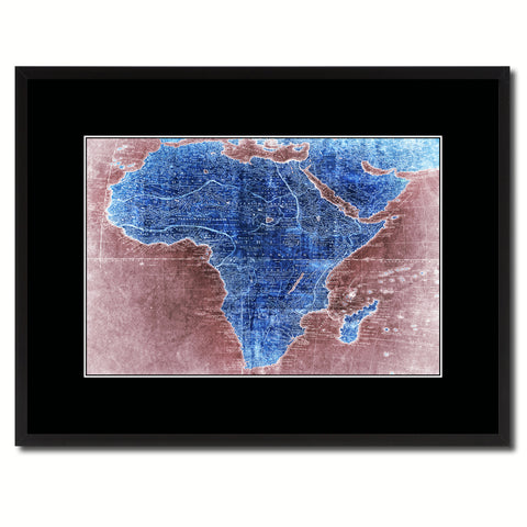 Asia Vintage Vivid Color Map Canvas Print, Picture Frame Home Decor Wall Art Office Decoration Gift Ideas