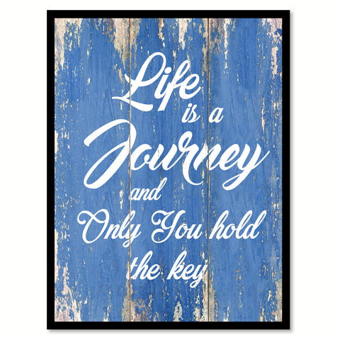 Life Is A Journey Quote Saying Gift Ideas Home Decor Wall Art