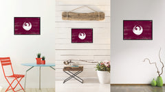Phoenix City Arizona State Flag Vintage Canvas Print with Black Picture Frame Home Decor Wall Art Collectible Decoration Artwork Gifts