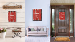 Love never fails  Quote Saying Gift Ideas Home Décor Wall Art