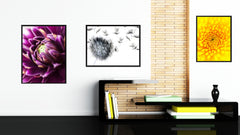 Purple Chrysanthemum Flower Framed Canvas Print Home Décor Wall Art