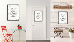 Beautiful Minds Inspire Others Saying Motivation Quote Canvas Print, Black Picture Frame Home Decor Wall Art Gifts