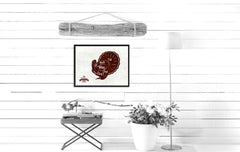Turkey Meat Cuts Butchers Chart Canvas Print Picture Frame Home Decor Wall Art Gifts