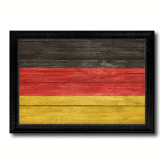 Germany Country Flag Texture Canvas Print with Black Picture Frame Home Decor Wall Art Decoration Collection Gift Ideas