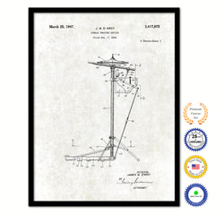 1947 Cymbal Beating Device Old Patent Art Print on Canvas Custom Framed Vintage Home Decor Wall Decoration Great for Gifts