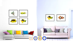 Yellow Tropical Fish Painting Reproduction Gifts Home Decor Wall Art Canvas Prints Picture Frames
