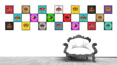 King Green Canvas Print Black Frame Kids Bedroom Wall Home Décor