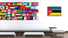 Mozambique Country National Flag Vintage Canvas Print with Picture Frame Home Decor Wall Art Collection Gift Ideas