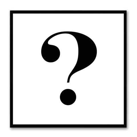 Question Social Media Icon Canvas Print Picture Frame Wall Art Home Decor