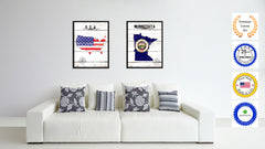 Minnesota State Flag Gifts Home Decor Wall Art Canvas Print Picture Frames