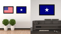 Bonnie Blue in Republic of West Florida Military Flag Canvas Print Black Picture Frame Gifts Home Decor Wall Art