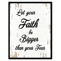 Let Your Faith Be Bigger Quote Saying Gift Ideas Home Decor Wall Art 111554