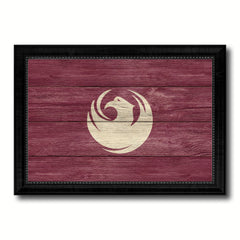 Phoenix City Arizona State Texture Flag Canvas Print Black Picture Frame