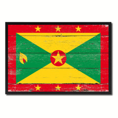 Grenada Country National Flag Vintage Canvas Print with Picture Frame Home Decor Wall Art Collection Gift Ideas
