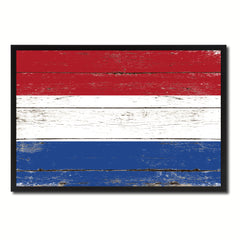 Netherlands Country National Flag Vintage Canvas Print with Picture Frame Home Decor Wall Art Collection Gift Ideas