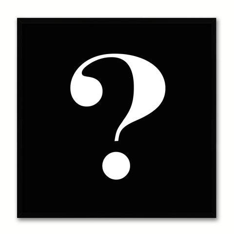 Question Social Media Icon Canvas Print Picture Frame Wall Art Home Decor