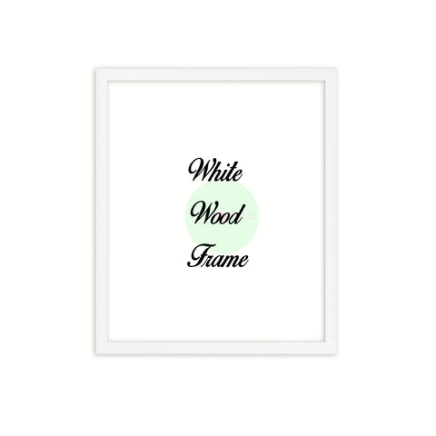 White Wood Frame Signature Frames Perfect Modern Comtemporary Photo Art Gallery Poster Photograph Home Decor
