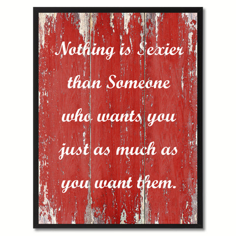 Nothing is Sexier than Someone Motivation Quote Saying Gift Ideas Home Décor Wall Art