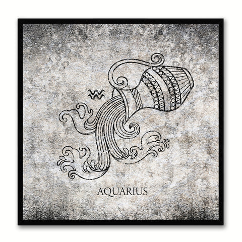 Zodiac Monkey Horoscope Canvas Print, Black Picture Frame Home Decor Wall Art Gift