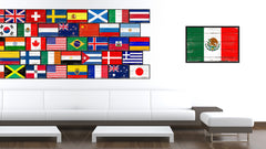 Mexico Country National Flag Vintage Canvas Print with Picture Frame Home Decor Wall Art Collection Gift Ideas