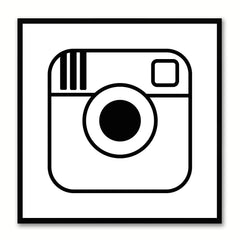 Instagram Social Media Icon Canvas Print Picture Frame Wall Art Home Decor