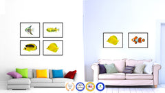 Yellow Tropical Fish Painting Reproduction Gifts Home Decor Wall Art Canvas Prints Picture Frames