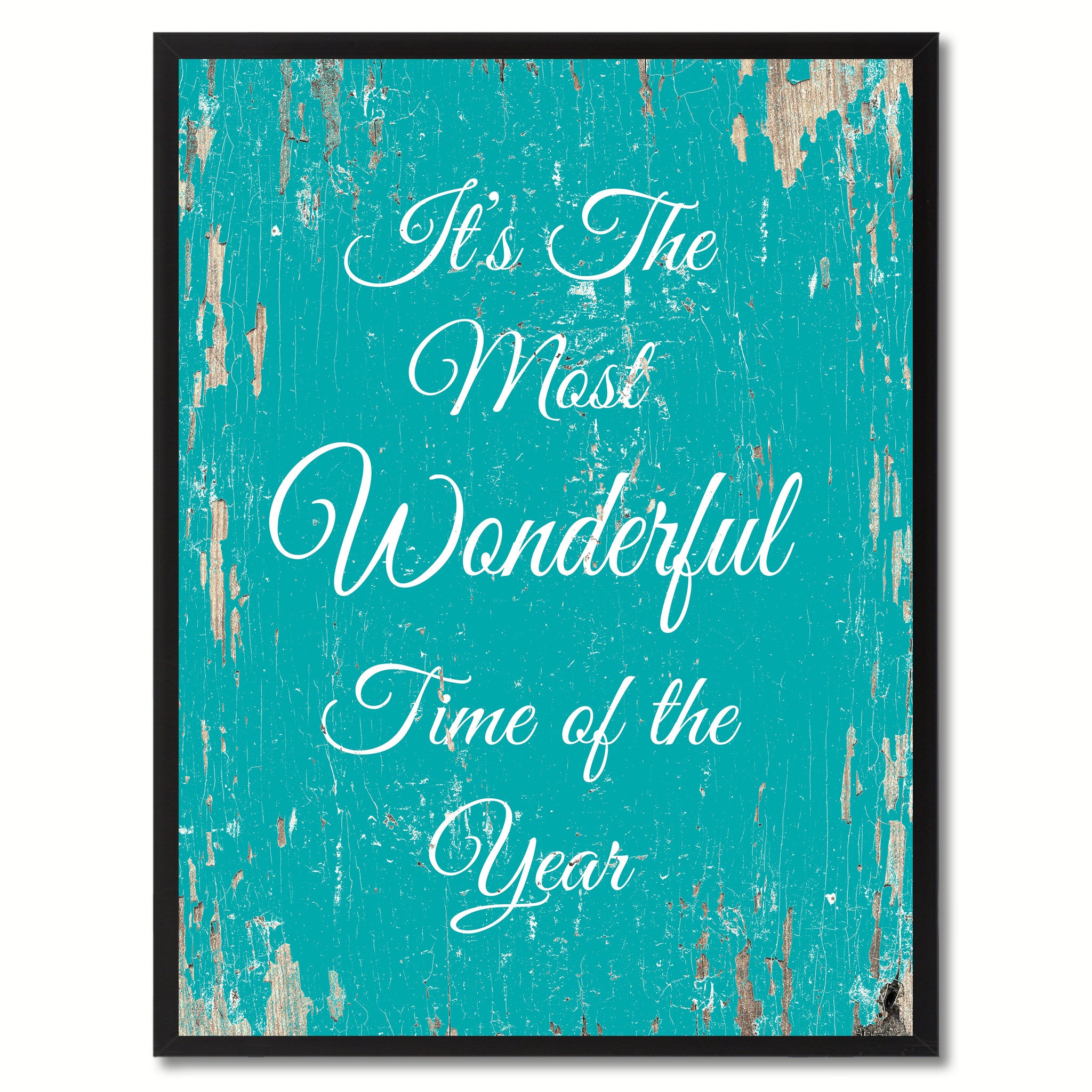 It's the most wonderful time of the year Christmas Quote Saying Gift Ideas Home Decor Wall Art