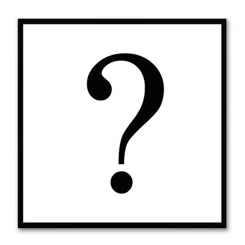 Question Social Media Icon Canvas Print Picture Frame Wall Art Home Decor