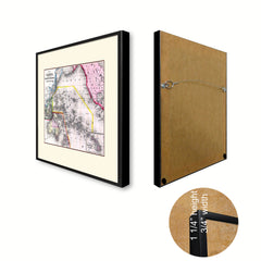 Oceania Vintage Antique Map Wall Art Home Decor Gift Ideas Canvas Print Custom Picture Frame