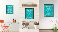 Dear God Quote Saying Gift Ideas Home Decor Wall Art 111471