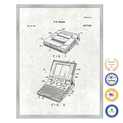 1989 Display panel open closed detection mechanism Old Patent Art Print on Canvas Custom Framed Vintage Home Decor Wall Decoration Great for Gifts