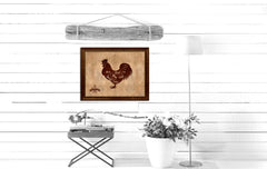 Chicken Meat Cuts Butchers Chart Canvas Print Picture Frame Home Decor Wall Art Gifts