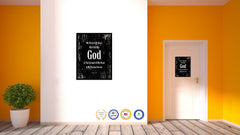 My flesh & my heart may fail, but God is the strength of my heart & my portion forever - Psalm 73:26 Bible Verse Scripture Quote Black Canvas Print with Picture Frame