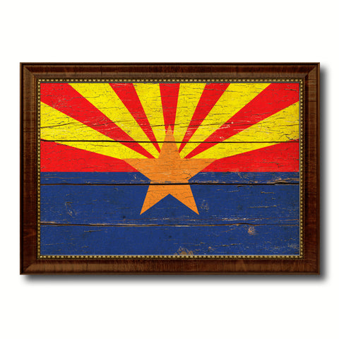Arizona State Flag Gifts Home Decor Wall Art Canvas Print Picture Frames